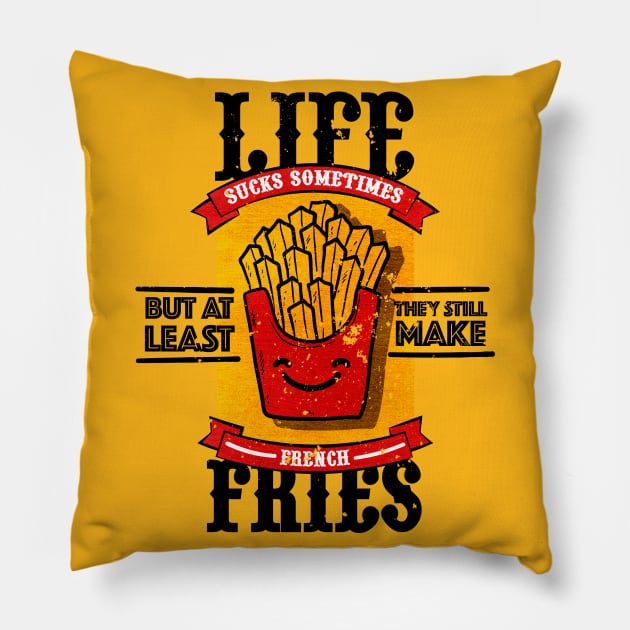 ❙❙❙ I love french fries ! Pillow by mryetee