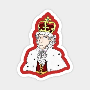 king george hamilton cartoon Magnet