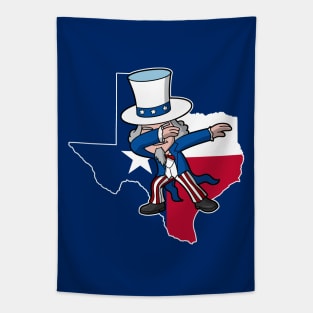 Texas Uncle Sam Texan 4th of July USA Patriotic Tapestry