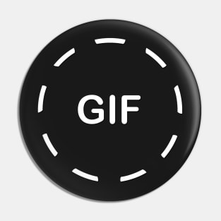 Animated GIF logo t-shirt Pin