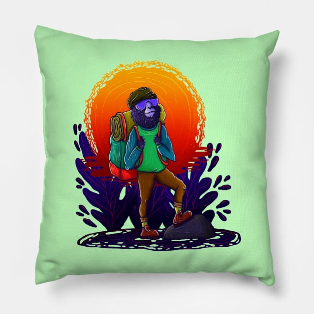 Call me Adventurer Pillow by Chandscartoons