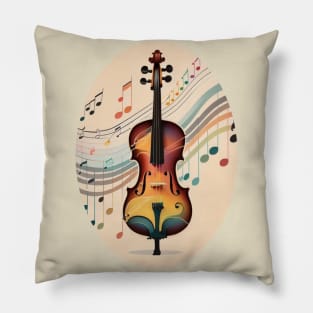 Illustrated Violin Pillow