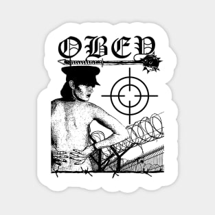 Obey - Classic Hardcore Punk Artwork Magnet