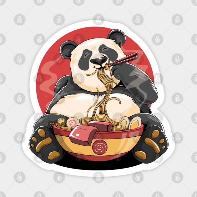 Ramen Panda Magnet by AngelFlame