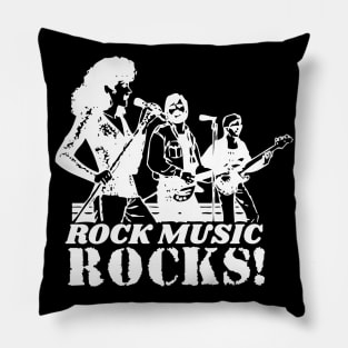 ROCK MUSIC ROCKS - Rock Music Design For People Who Love Rock Music Pillow