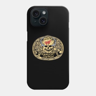 big smoking skull Phone Case