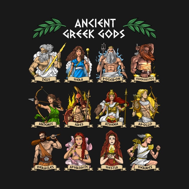 Ancient Greek Gods by underheaven