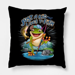 The Frog Angler: A Playful Twist on Fishing Pillow