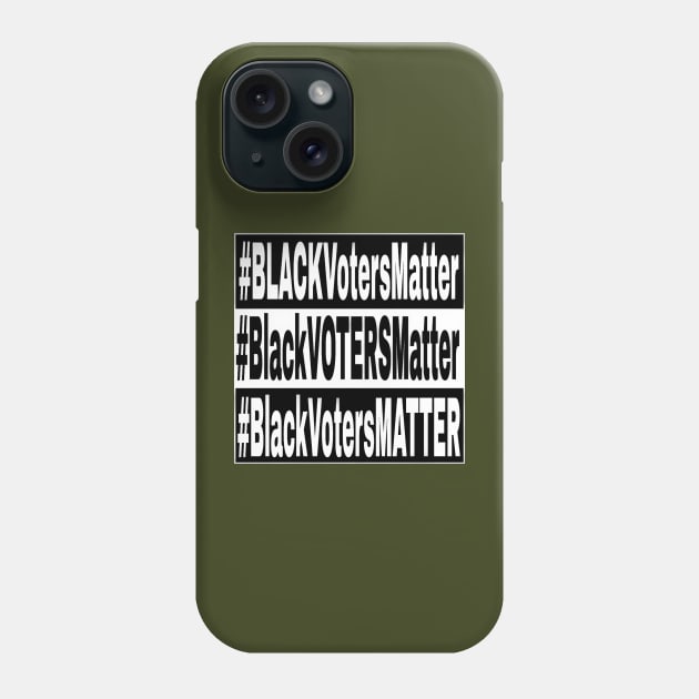 Black Voters Matter - Double-sided Phone Case by SubversiveWare