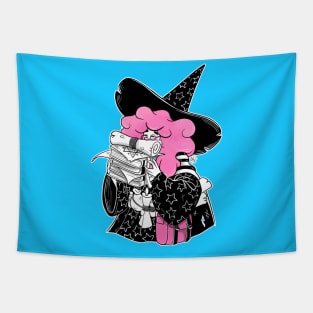 The Bookworm Witch - Bubblegum Hair Tapestry