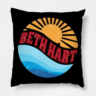 Graphic Proud Beth Name Personalized Birthday 70s 80s 90s Vintage Style Pillow