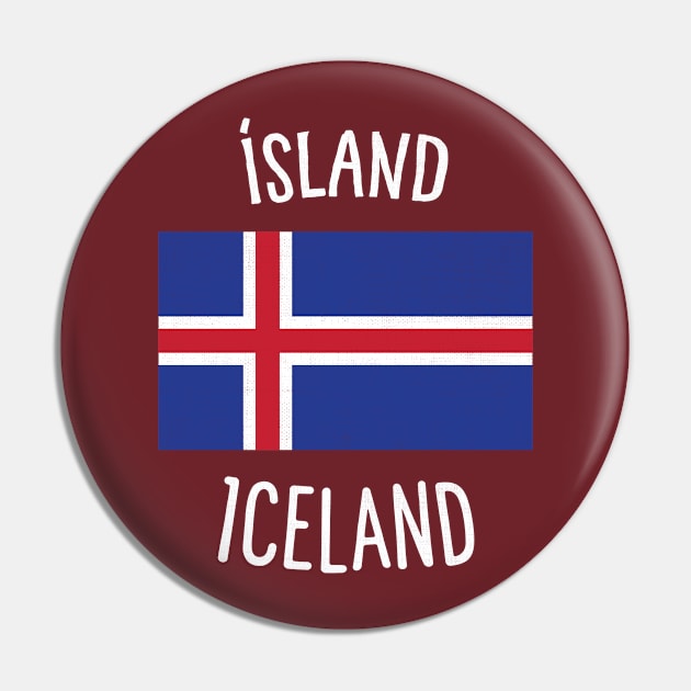 Iceland Flag Pin by phenomad