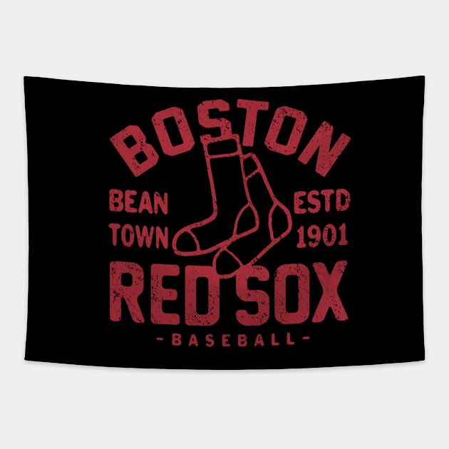 Boston Red Sox Retro 1 by Buck Tee Tapestry by Buck Tee