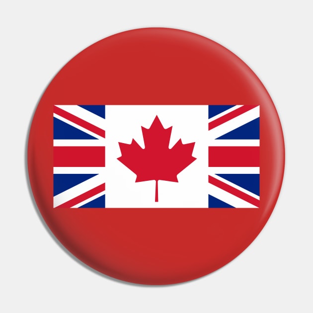 Canada - U.K. Flag Mashup Pin by phneep