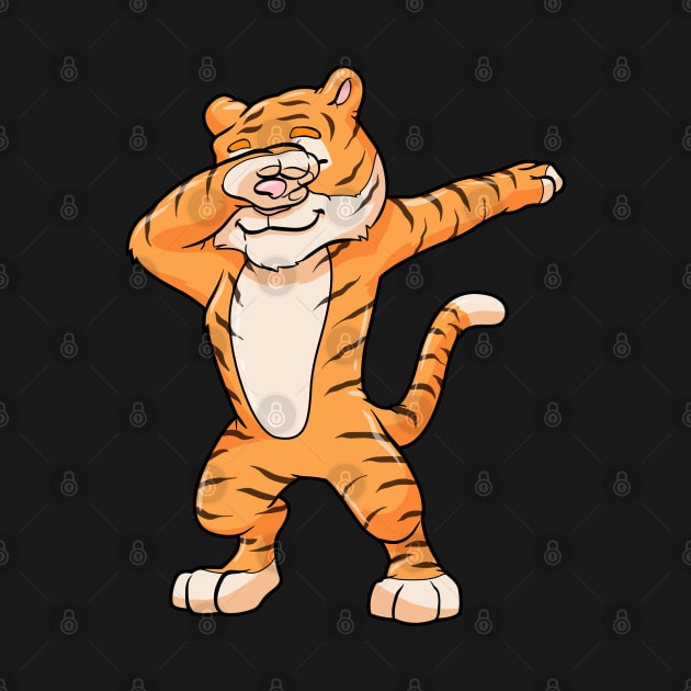 Tiger at Hip Hop Dance Dab by Markus Schnabel