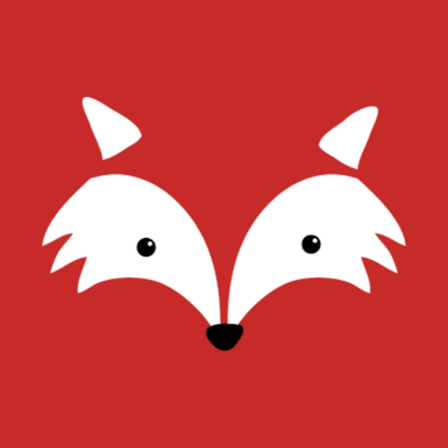 Minimal Fox Face by TaipsArts