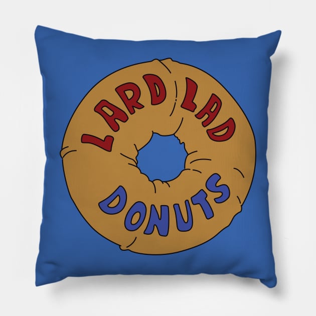 Lard Lad Donut Pillow by saintpetty