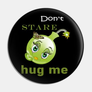 Kawai Sensitive Girl wants a Green Hug Pin