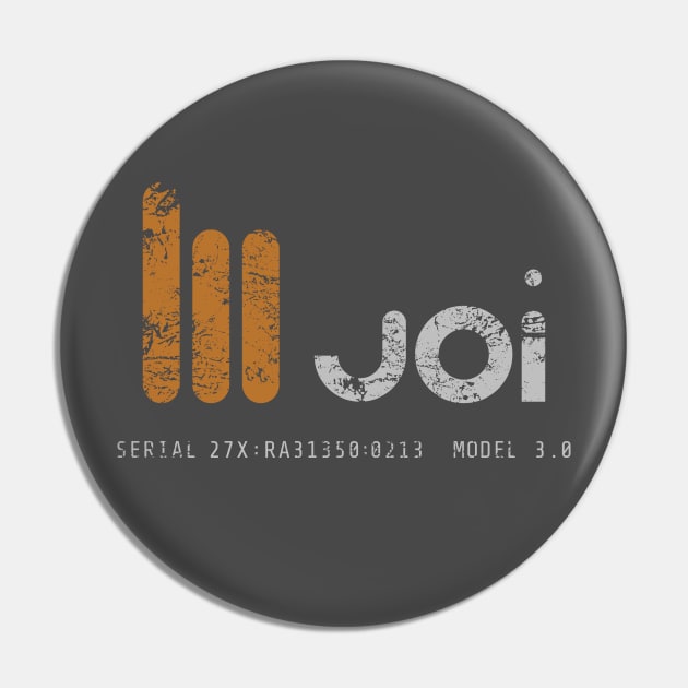 Blade Runner 2049 – Joi Logo (Weathered) Pin by GraphicGibbon