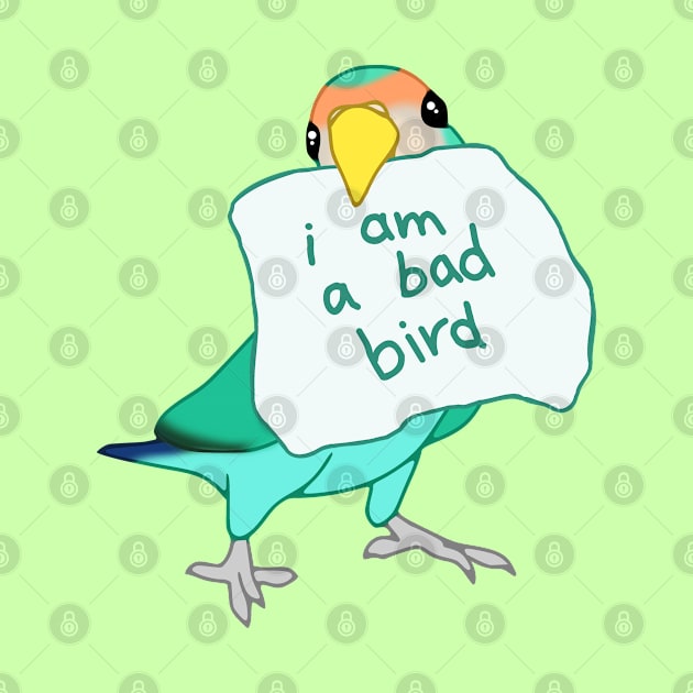 I am a bad Bird Dutch Blue Lovebird by FandomizedRose