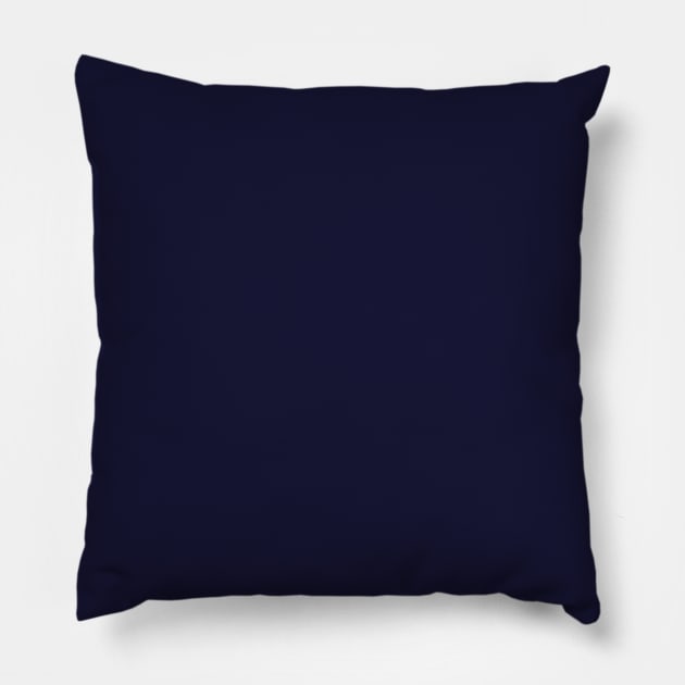 Rich Blue Plain Solid Color Pillow by squeakyricardo