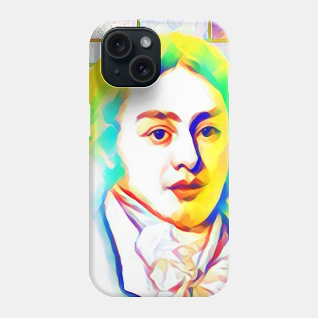 Samuel Taylor Coleridge Colourful Portrait | Samuel Taylor Coleridge Artwork 11 Phone Case by JustLit