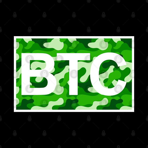 Bitcoin Green Camo Inside by felixbunny