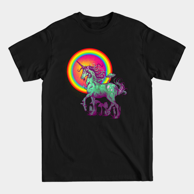 Discover Rainbow Mushroom Unicorn - Unicorn Art - T-Shirt