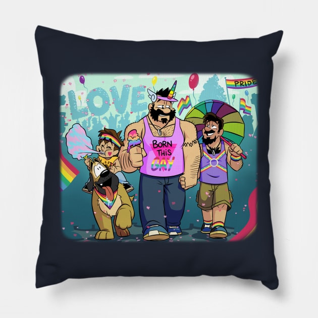 AJ & Magnus Pride '17 Pillow by AJ & Magnus