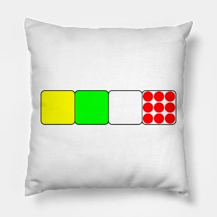 The Bicycle Race Jerseys 2 Green Repost Pillow