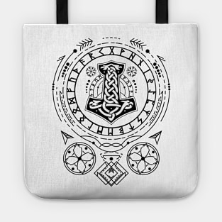 Mjolnir - The Hammer of Thor | Norse Pagan Symbol Tote