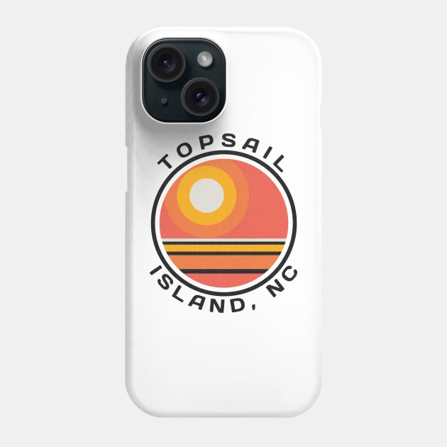 Topsail Island, NC Summertime Vacationing Sunrise Phone Case by Contentarama