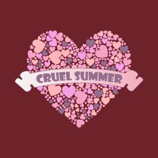 Cruel Summer Pink Hearts 5 T-Shirt