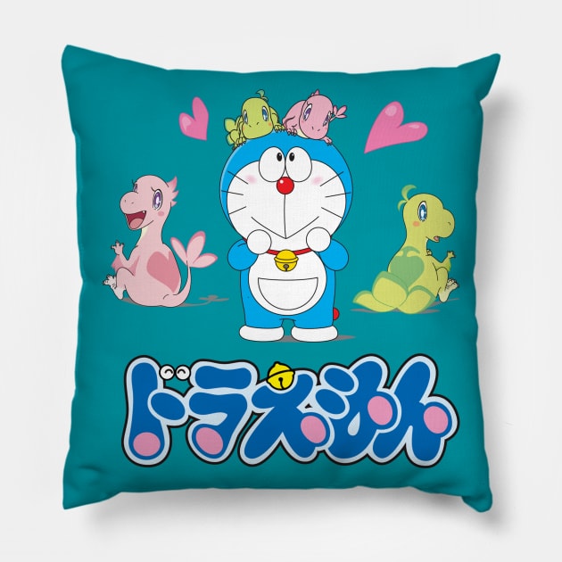 Doraemon 2020 Movie Nobita's New Dinosaur Pillow by Celestial Crafts