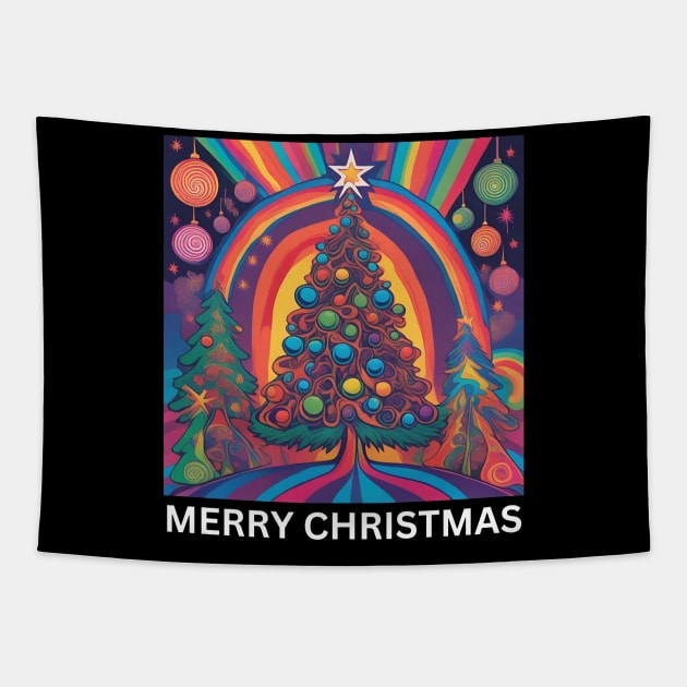 Festive Season Merry Christmas Cheer Tapestry by Narazed