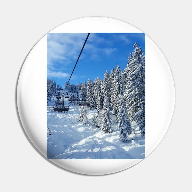 Ski Ride Pin by HeavenlyTrashy