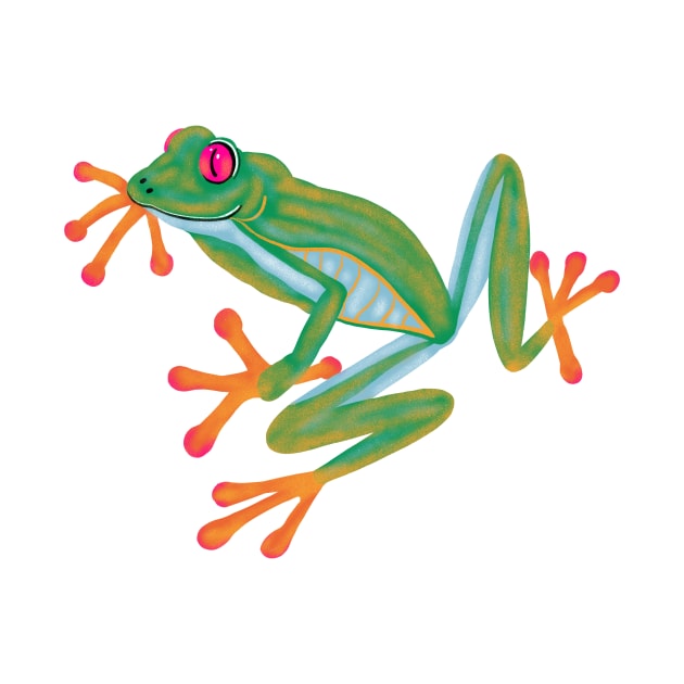 Tree Frog by SarahWIllustration