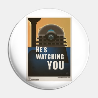 Dalek Time War Propaganda Poster 2 Pin