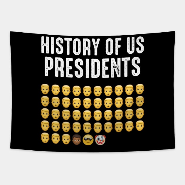 History of US Presidents - Anti Biden Democrat Liberal Tapestry by LMW Art