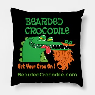 Bearded Crocodile logo Pillow