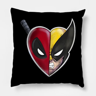 Pool  and Wolvie Besties Pillow