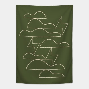 Thunderclouds and Lightning No. 2 Tapestry