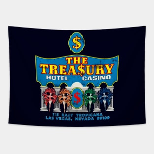 Vintage the Treasury Hotel Casino Las Vegas Tapestry