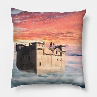 Imaginary castle Pillow