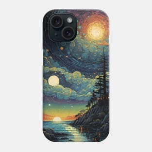 Starry Night Symphony: Van Gogh's Oceanic Overture Phone Case