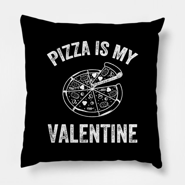 pizza is my valentine Pillow by captainmood