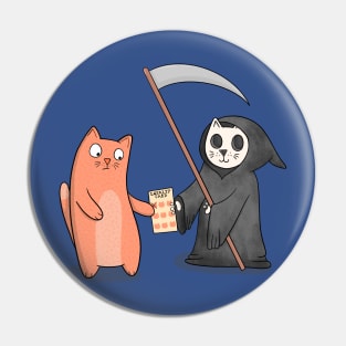 Death's Loyalty Card for Cats Pin