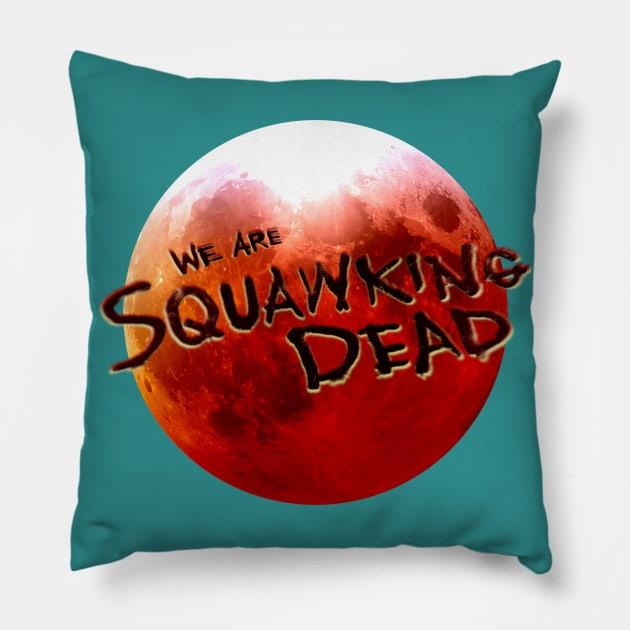 TWD Season 11C LOGO (dark) Pillow by SQUAWKING DEAD