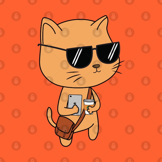 Hipster Cat by cartoonbeing