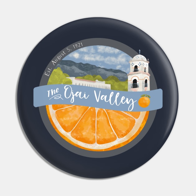 The Ojai Valley Badge Pin by MSBoydston